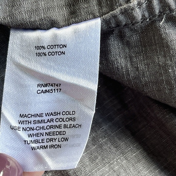 Redhead Shirt Mens Large Gray Button Up Long Sleeve Cotton Outdoor Casual Solid - Picture 4 of 9